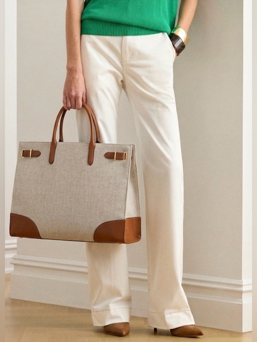 NWT✨Ralph Lauren
Canvas Large Devyn Tote Bag - Picture 2 of 7